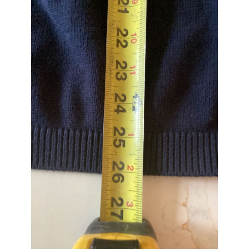 NEW Talbots Soft Cable Knit Pullover Sweater Sz 2XL Navy Fair Isle - Picture 8 of 9